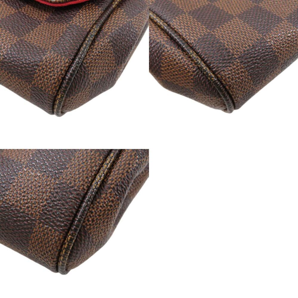 Louis Vuitton Favorite Damier Ebene Brown Shoulder Bag Canvas - Picture 10 of 11